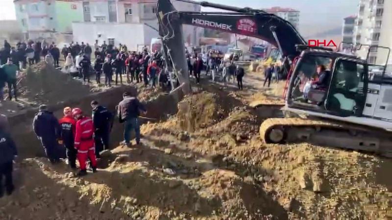 Ankara'da inşaat çalışmasında göçük