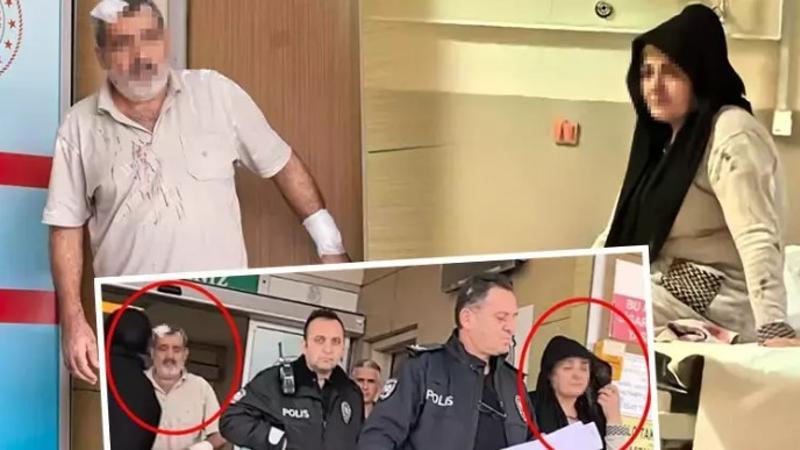 Birbirine bıçak ve tencereyle saldıran çift yaralandı
