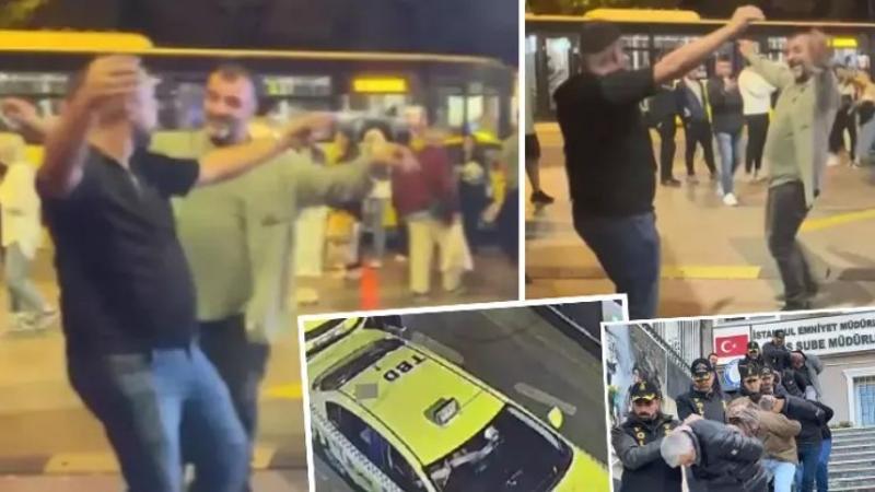 Turistlerin paralarını çaldılar ardından sokakta oyun havasıyla eğlendiler