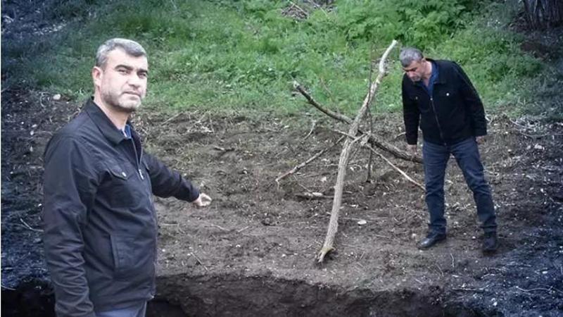Sivas’ta tarlada 7 metre çapında obruk oluştu