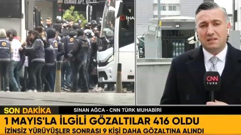 1 Mayıs'ta gözaltına alınanların sayısı 416'ya yükseldi