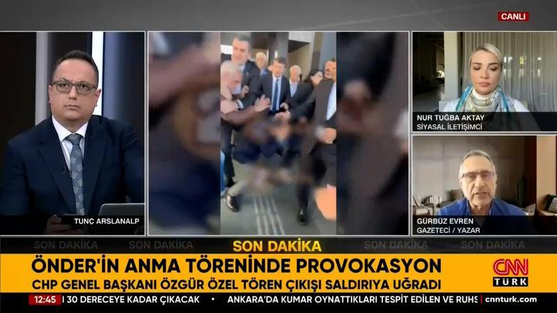 Özgür Özel'e saldırı anı kamerada