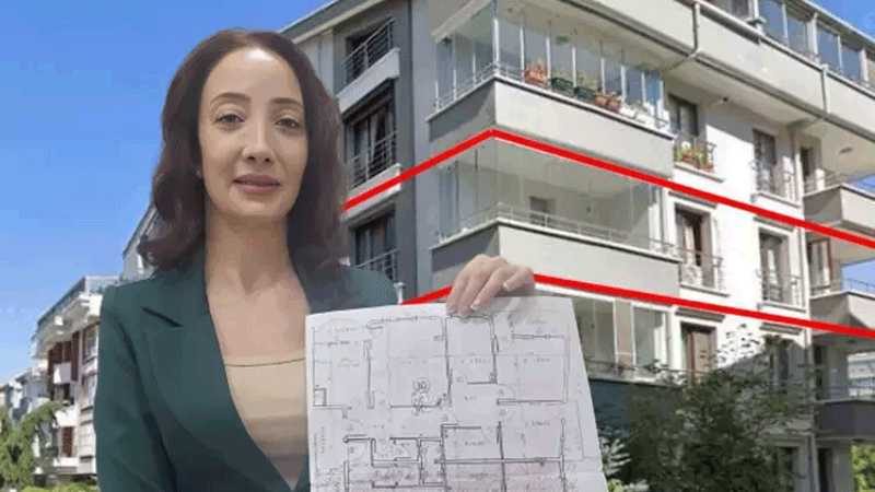 3+1 olarak satın aldığı ev 1+1 çıktı
