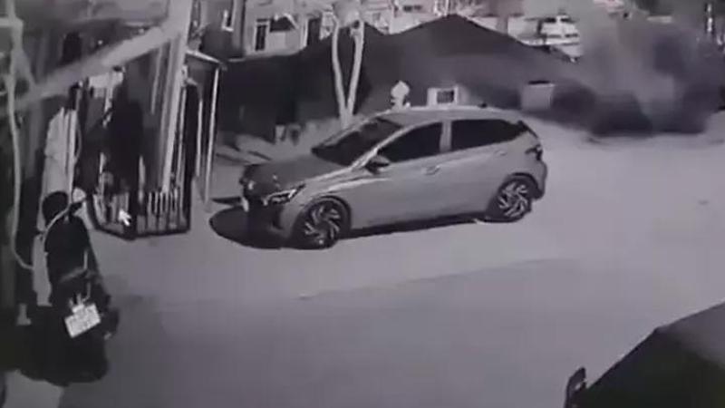 Aksaray’da su hattındaki patlama anı kamerada