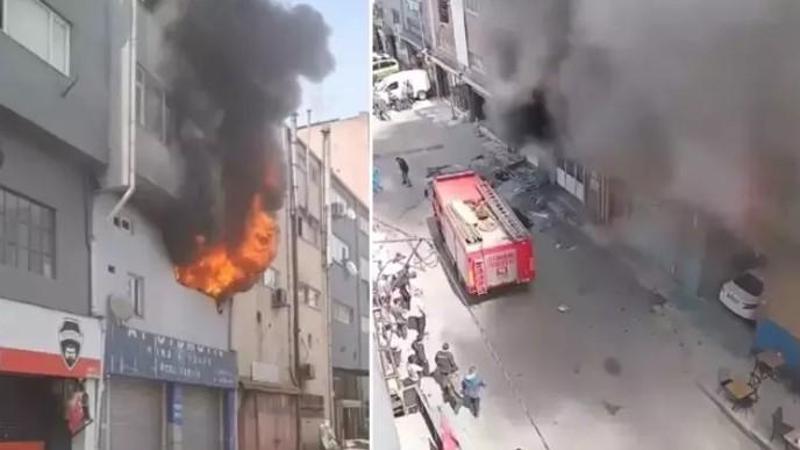 Kağıthane'de iş yerinde yangın: 1 ölü, 3 yaralı