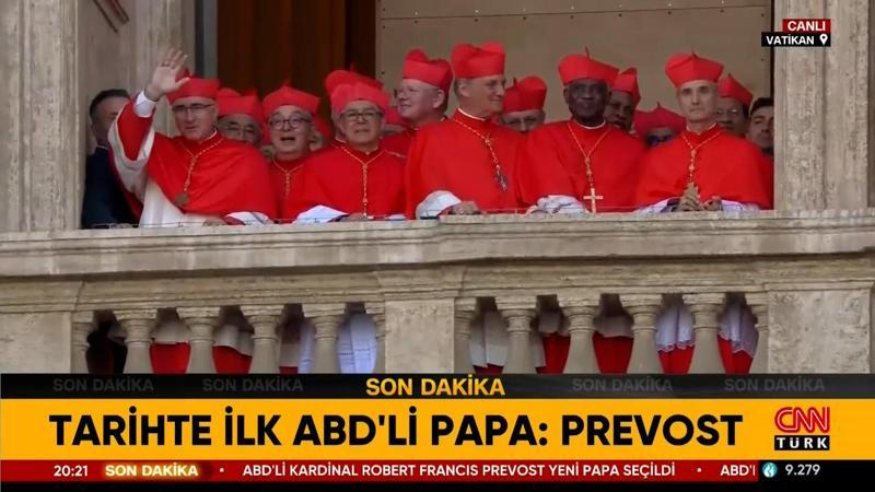ABD'li Kardinal Robert Francis Prevost yeni Papa seçildi