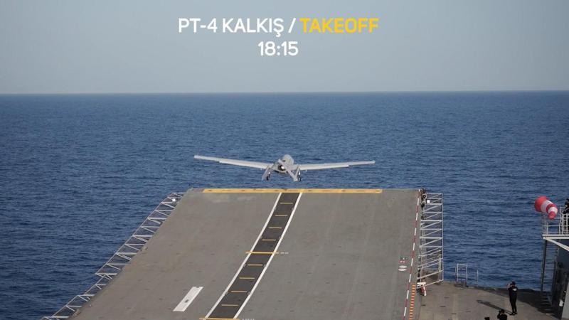 DENİZKURDU-2025 Tatbikatı'nda Bayraktar TB3 gösterisi