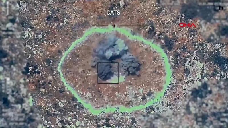 TCG Anadolu'dan havalanan Bayraktar TB3’ler hedefleri tam isabetle vurdu