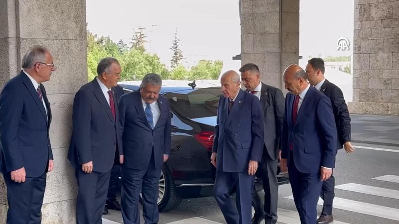 MHP Genel Başkanı Devlet Bahçeli Meclis'e geldi