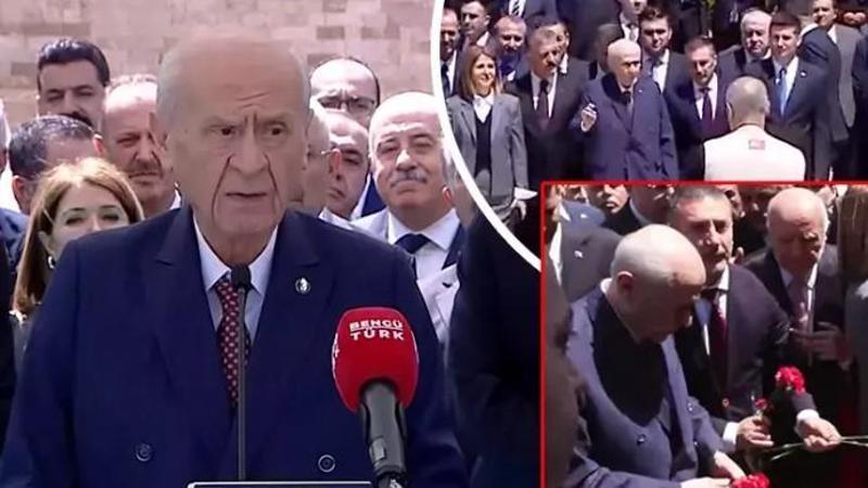 MHP lideri Devlet Bahçeli, Ülkücü Şehitler Anıtı’nı ziyaret etti