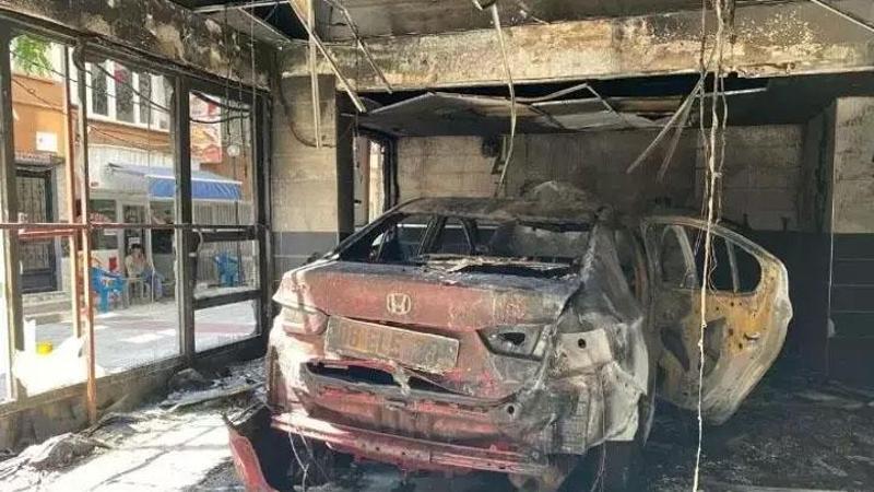 Alevlerin arasında yanarak öldü, o anlar kamerada