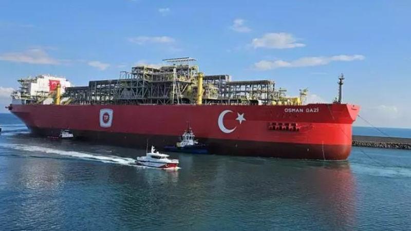 Türkiye’nin ilk yüzer doğal gaz üretim platformu Osman Gazi Filyos Limanı’nda