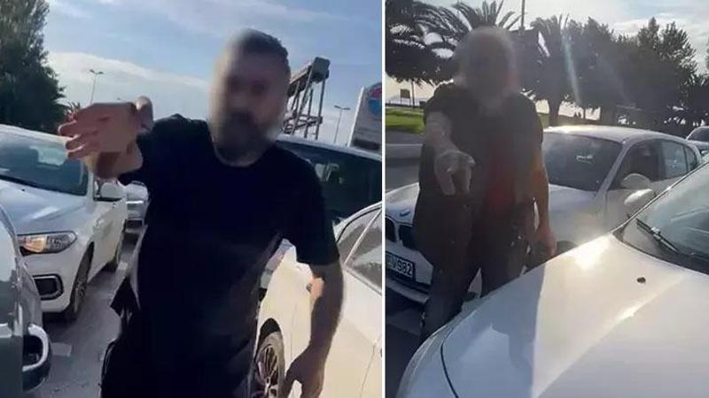 Maltepe’de kadın sürücüye dehşeti yaşattı! Telefonu yüzüne fırlattı