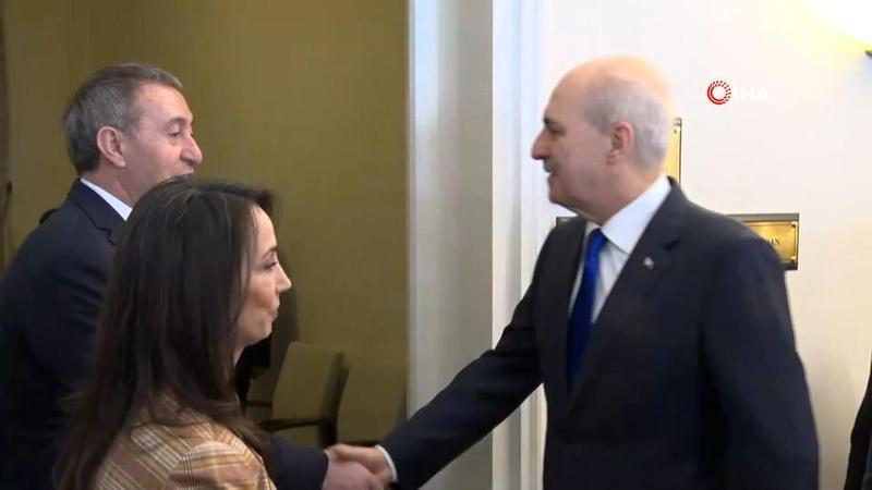 TBMM Başkanı Kurtulmuş DEM Parti grubunu ziyaret etti