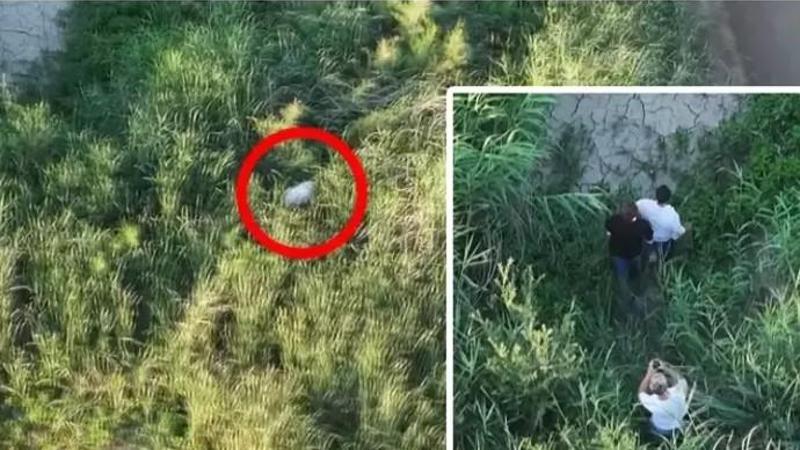 Polisten kaçan şüpheli, çalılıklarda saklanırken dronla tespit edilip yakalandı