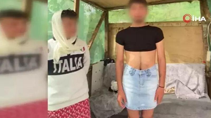 İstanbul'da hırsızlık yaptığı iddia edilen kişilere etek giydirip video çektiler