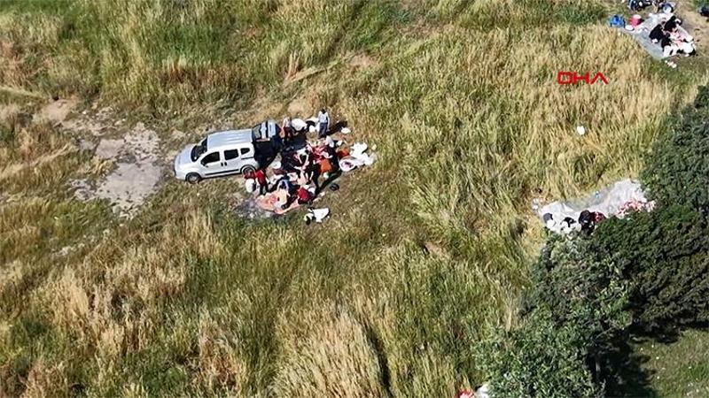 Sultangazi ve Esenyurt'ta kaçak kurban kesimi havadan görüntülendi
