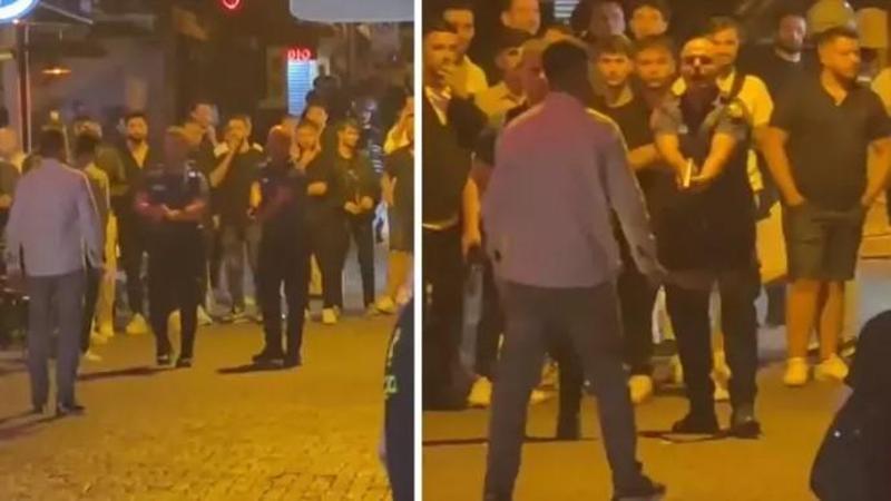 Beşiktaş’ta döner bıçağıyla kendisine zarar verdi, çevredekileri tehdit etti