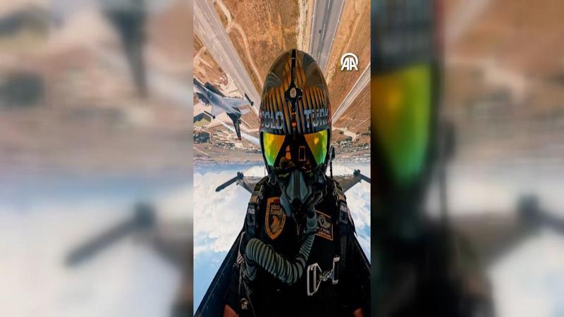 SOLOTÜRK, Türk Hava Kuvvetlerinin 114'üncü yılına özel uçuşun kokpit görüntülerini paylaştı