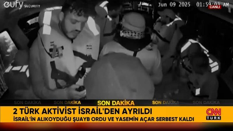 İsrail'in alıkoyduğu Türk aktivistler serbest bırakıldı