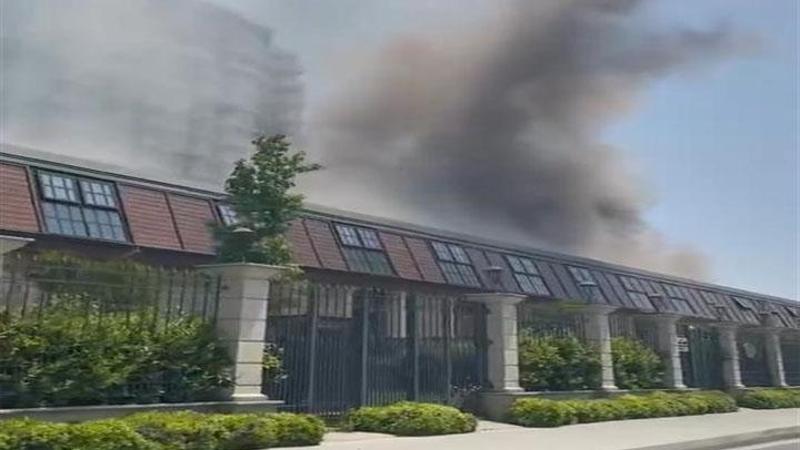 Fişekhane'de restoranda yangın