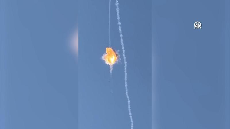 İran'dan atılan İHA, İsrail hava savunma sistemi tarafından imha edildi