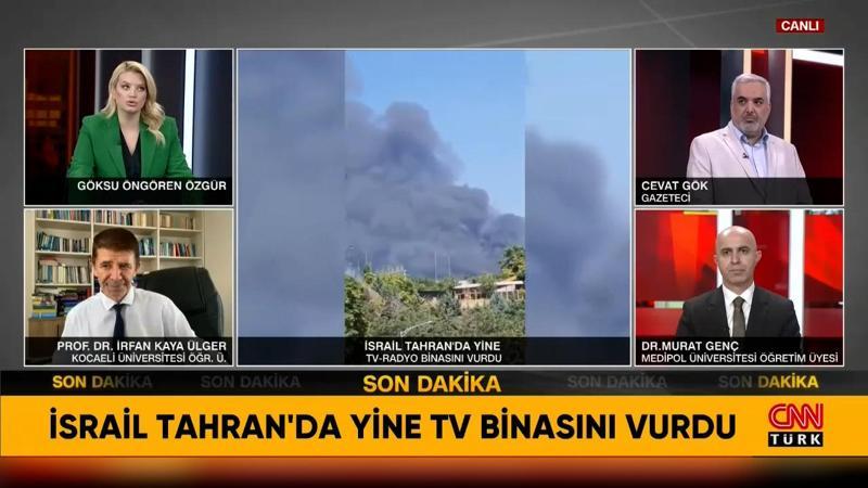 Tahran'da yine televizyon binası vuruldu