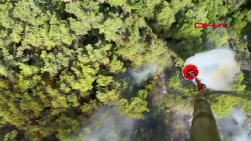 Antalya'nın Kemer ilçesinde orman yangını!