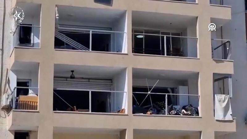 İran füzelerinin Tel Aviv'de açtığı hasardan görüntüler