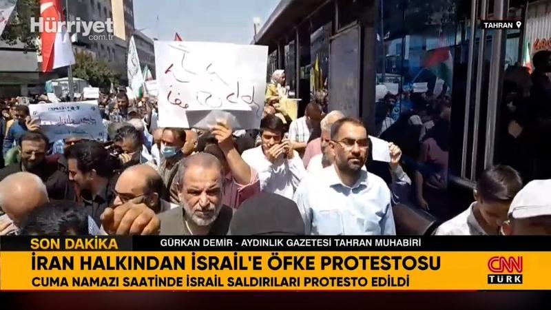 İran halkında İsrail'e protesto