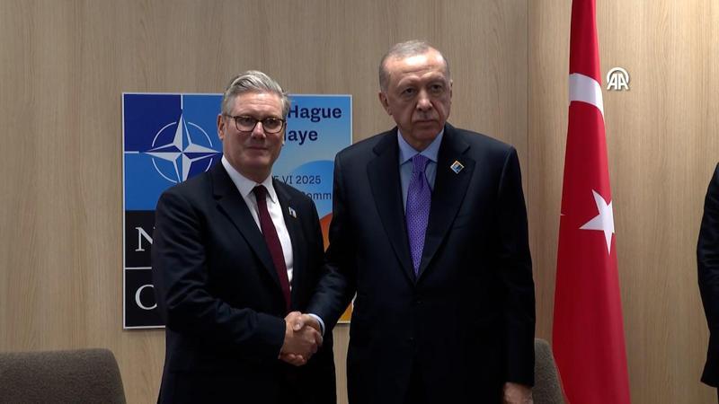 Cumhurbaşkanı Erdoğan, İngiltere Başbakanı Starmer ile bir araya geldi