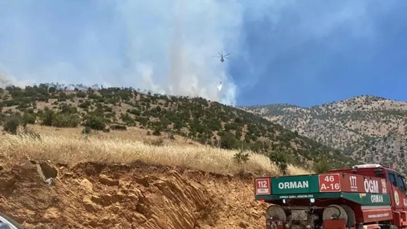 Kahramanmaraş’ta iki ilçede orman yangını