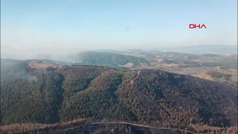 Manisa’da orman yangını 3’üncü gününde