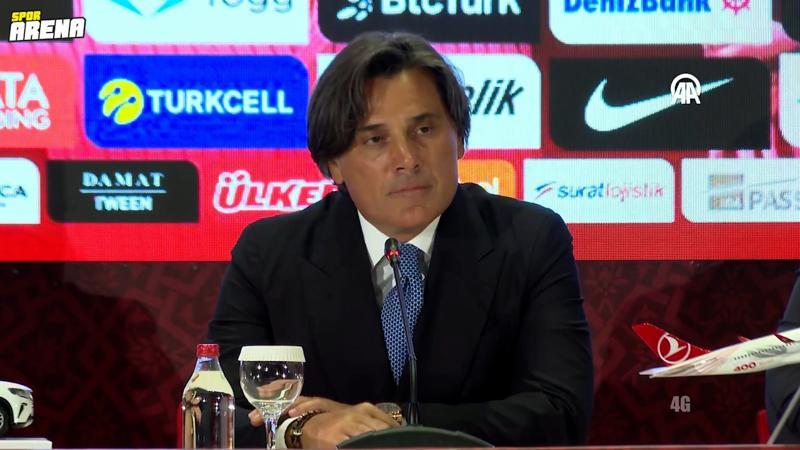 A Milli Takım Teknik Direktörü Vincenzo Montella: Yeni sözleşme için çok mutluyum