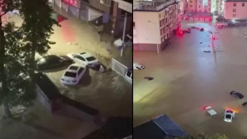Çin'i sel vurdu: 18 bin kişi tahliye edildi