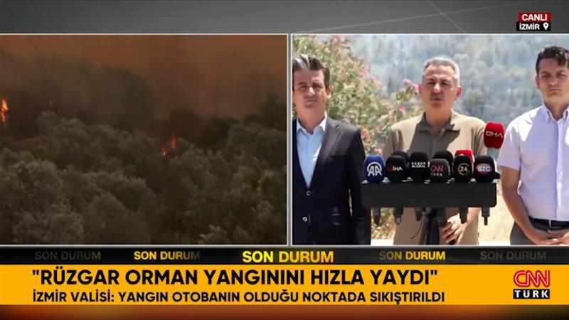 İzmir Valisi Elban, Çeşme ve Ödemiş’teki orman yangınında son durumu açıkladı