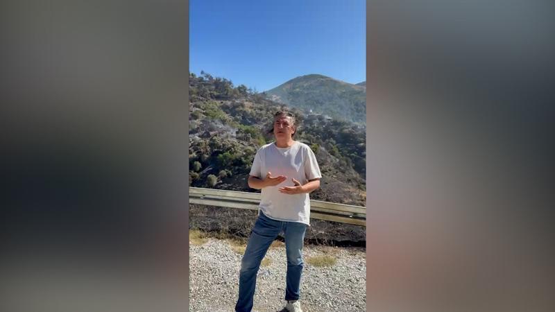 Şarkıcı Çelik, yangın bölgesinde: Arazi aracımla gerekirse su, hasta taşırım