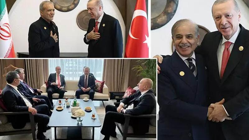 Cumhurbaşkanı Erdoğan'dan Azerbaycan’da diplomasi trafiği