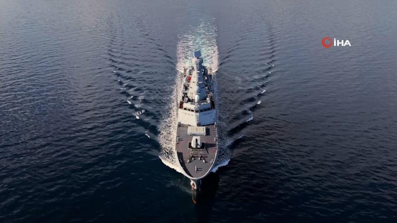 TCG İSTANBUL fırkateyninden gerçekleşen atışlarla hedefler tam isabetle vuruldu