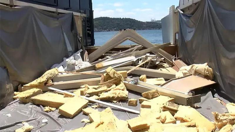 İstanbul Boğazı'ndaki kaçak yapıların yıkım çalışmaları başladı