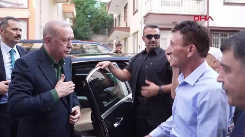 Cumhurbaşkanı Erdoğan, Kızılcıhamam’da 15 Temmuz şehit ailelerini ziyaret etti