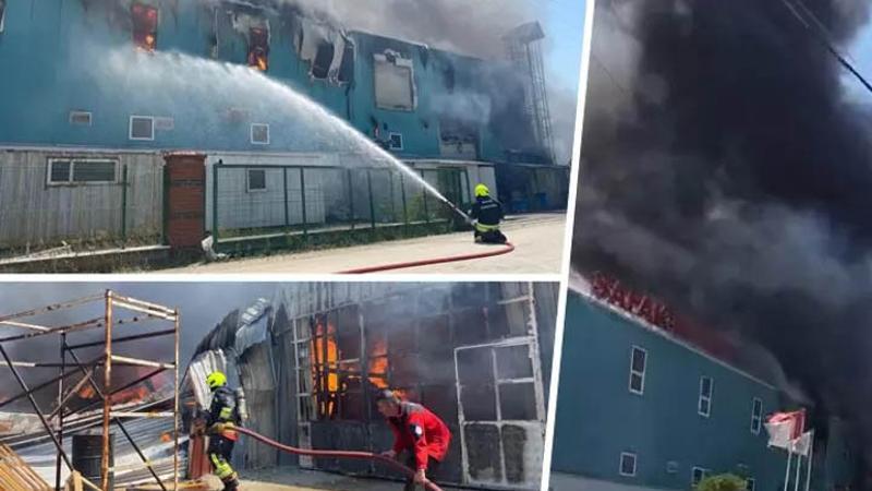 Bolu'da fabrika yangını: Ekipler müdahale ediyor