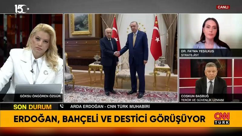 Cumhurbaşkanı Erdoğan, Devlet Bahçeli ve Mustafa Destici görüşüyor