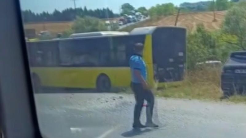 Arnavutköy’de İETT otobüsü ile otomobil kafa kafaya çarpıştı: 1 ölü