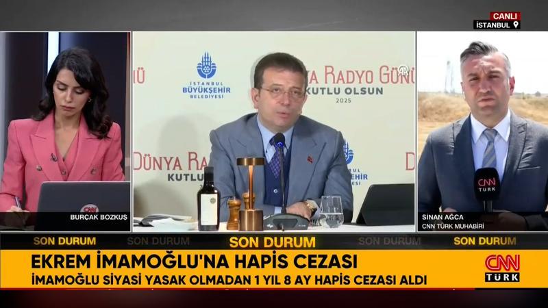 Ekrem İmamoğlu'na 1 yıl 8 ay hapis cezası