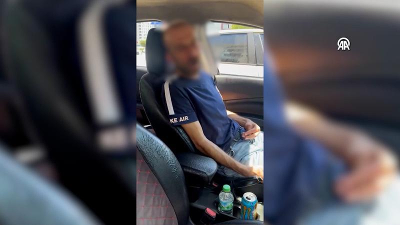 İstanbul'da aracında uyuşturucu kullandığı öne sürülen taksi şoförü yakalandı