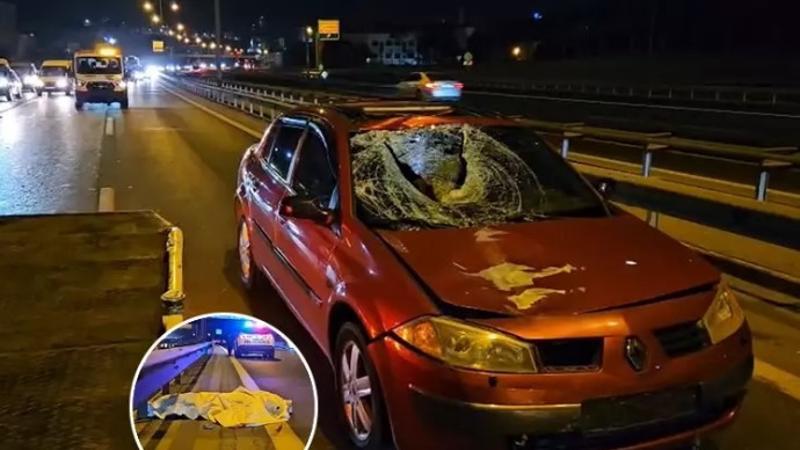 Gaziosmanpaşa’da otoyolda otomobilin çarptığı yaya hayatını kaybetti