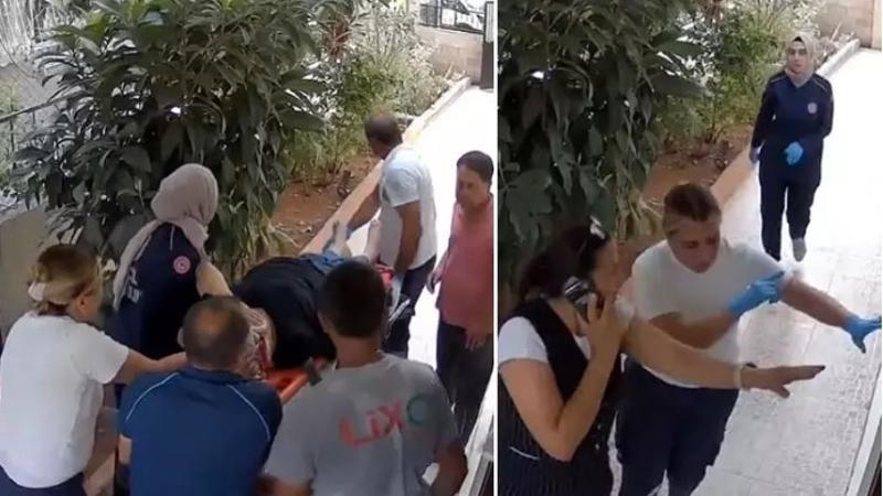 Kargocu merdivenden düşen 70 yaşındaki kadını görüp ambulansı arayarak hayatını kurtardı