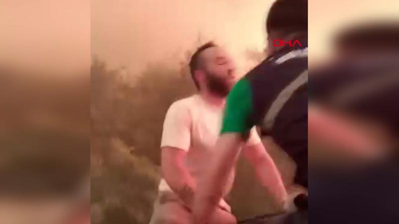 Sakarya Geyve'de orman yangınında alevlerin arasında kaldılar!