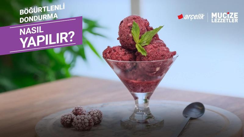 Böğürtlenli dondurma nasıl yapılır? | Mucize Lezzetler